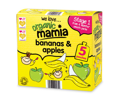 Mamia Organic Bananas & Apples Multipack
