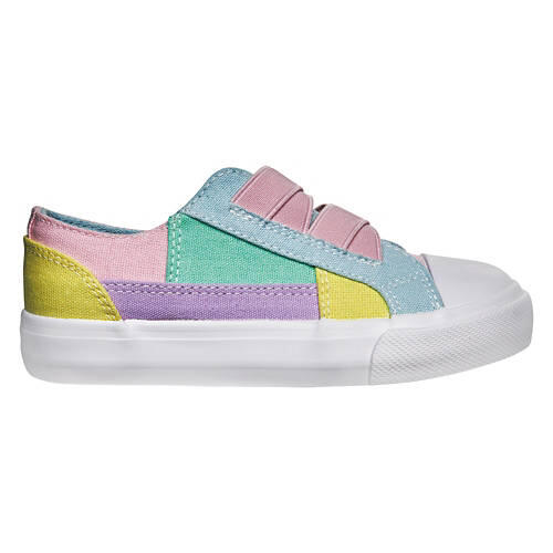 Toddler Memory Foam Canvas Slip Ons - Color Block, 9/10