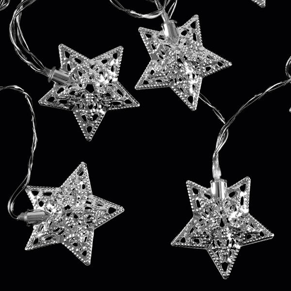 Lichterkette mit Ornamenten ca. 200 cm