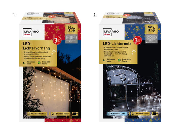Rideau de lumière à LED/​filet de lumière