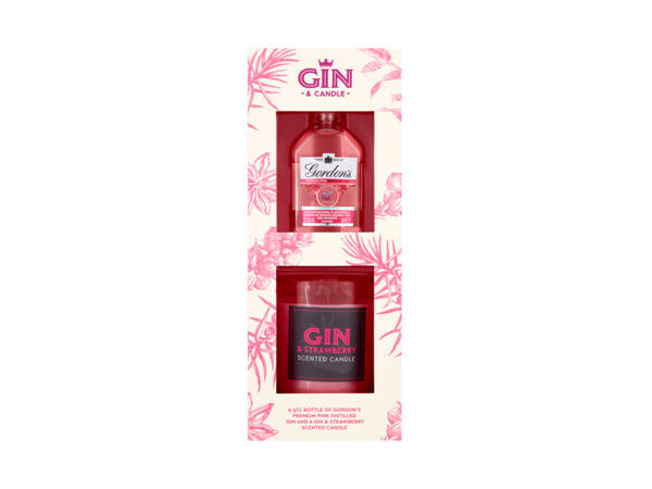 Gordon's Pink Gin & Candle Gift Pack