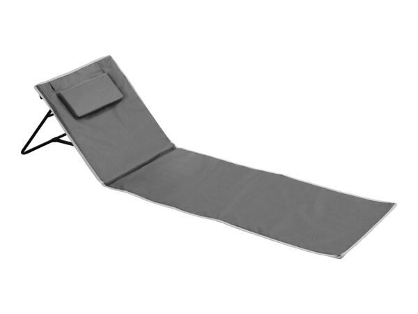 Grey Crivit Beach Lounger