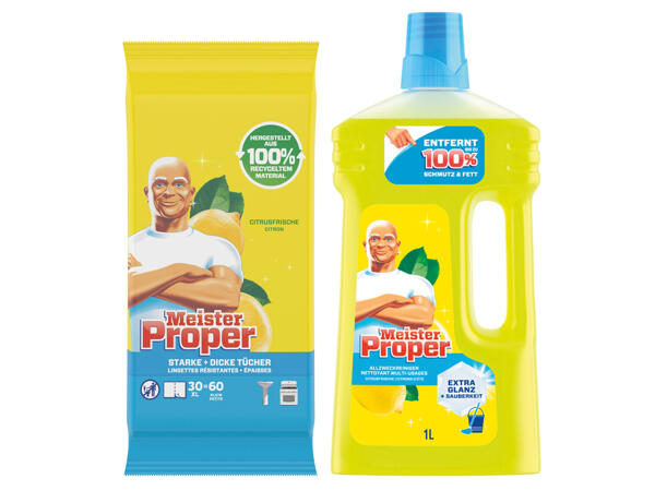 Mr. Proper Allzweckreiniger oder Tücher