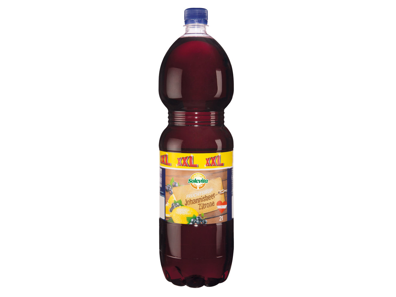 SOLEVITA Fruchtsirup Johannisbeer-Zitrone 1,5 l + 0,5 l gratis