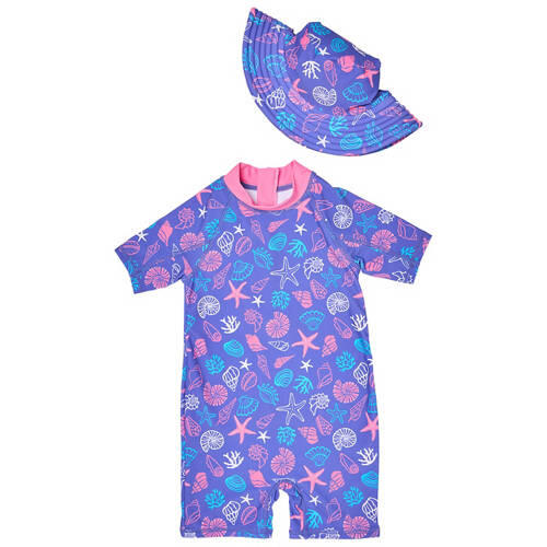 Infant Swimwear and Hat Set