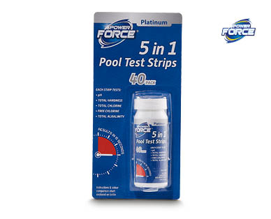 Pool Test Strips, Pool Tile Scrubber or Algae Vacuum Brush