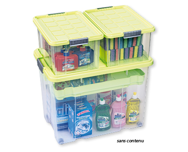 Grandes boîtes empilables, 4 pièces EASY HOME(R)