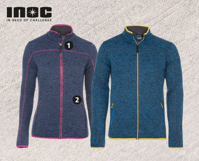 INOC Damen-/Herren-Strick-Fleece-Jacke