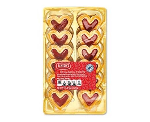 Benton's 
 Shortbread Hearts Cherry or Strawberry
