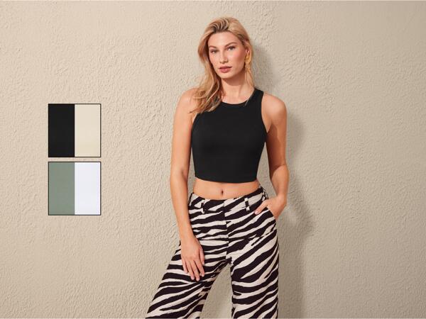 Ladies' Ribbed Crop Top