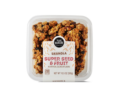 Village Bakery Crunch or Super Seed & Fruit Granola