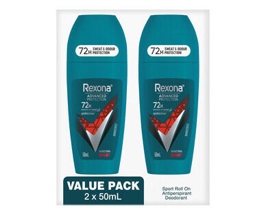 Rexona Antiperspirant Deodorant Roll-on 2 x 50ml