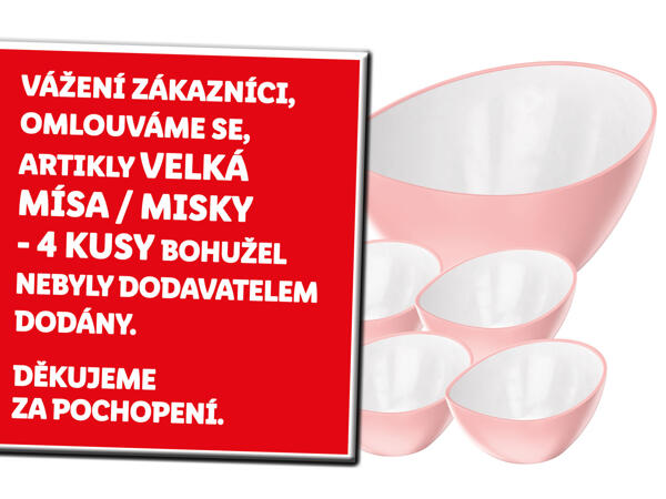 VELKÁ MÍSA / MISKY – 4 KUSY