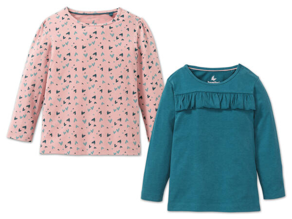 Kleinkinder Langarmshirt, 2 Stück