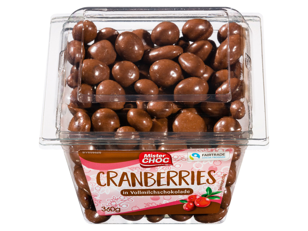 MISTER CHOC Cranberries in Vollmilchschokolade