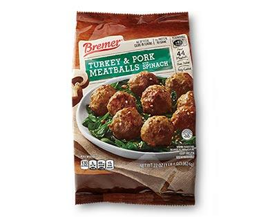 Bremer 
 Chicken Red Pepper or Turkey Pork Spinach Meatballs
