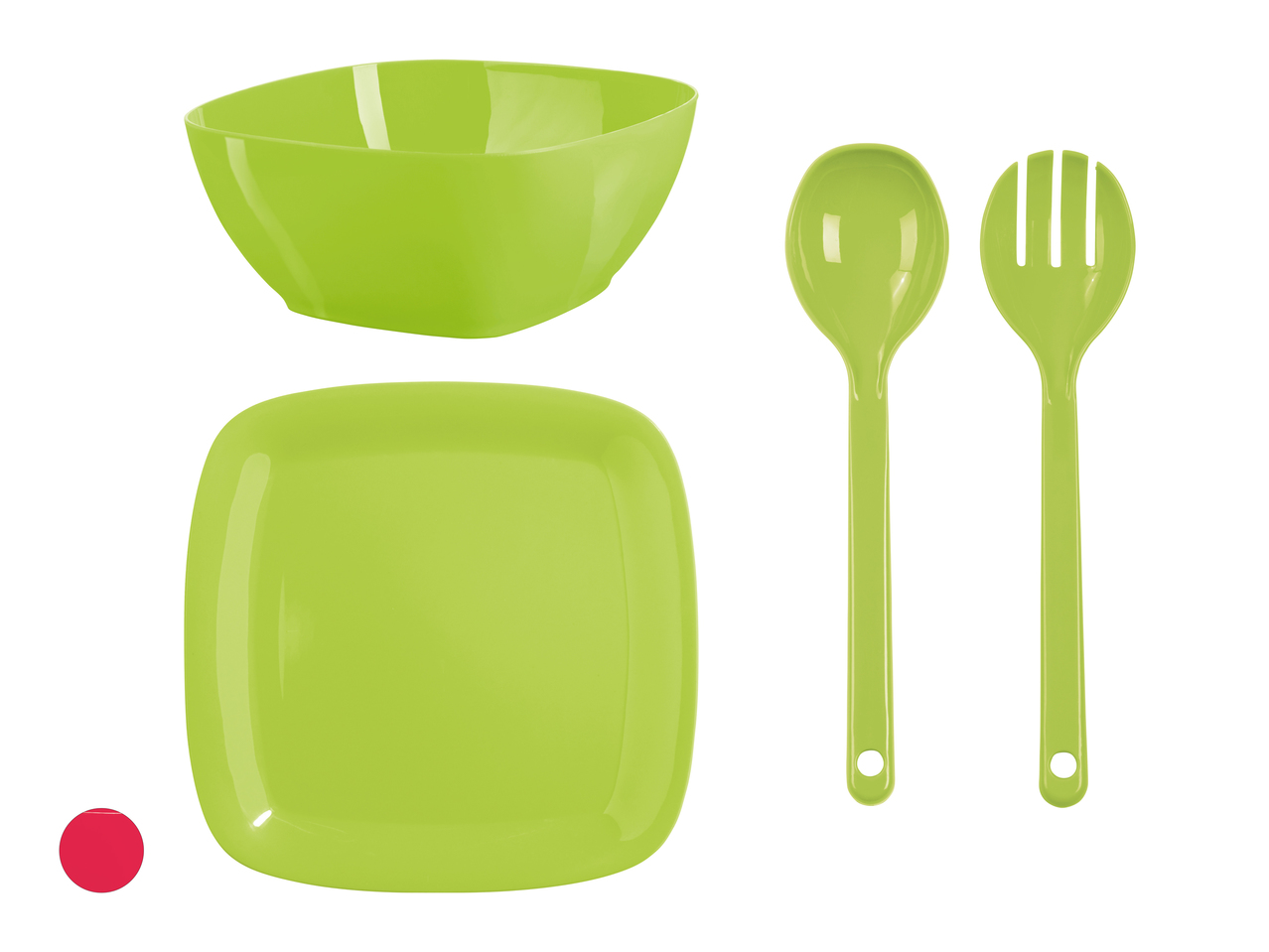 Coupelle/ assiette/ couverts à salade