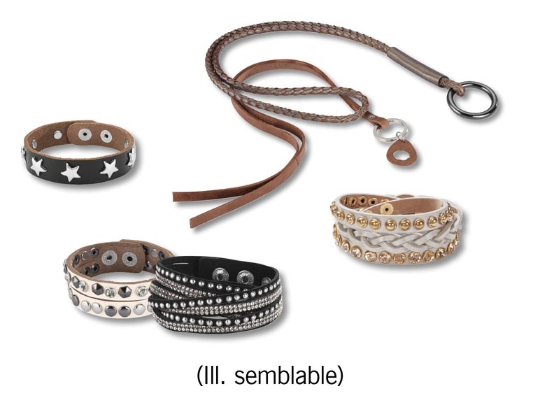 Bracelet en cuir/ porte-clés