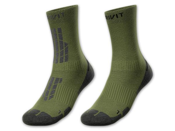 Damen/Herren Wandersocken, 2 Paar