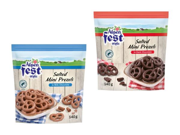 Bretzels salés chocolatés