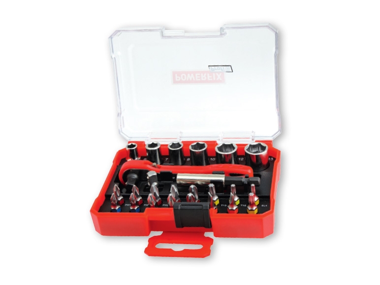 POWERFIX(R) Bit & Socket Set with Twin-Head Ratchet