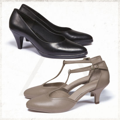 Escarpins en cuir pour dames