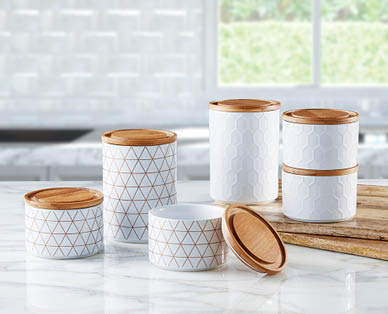 Stacking Canisters Assorted