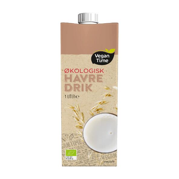 VEGAN TIME 	 				Vegansk og økologisk havredrik