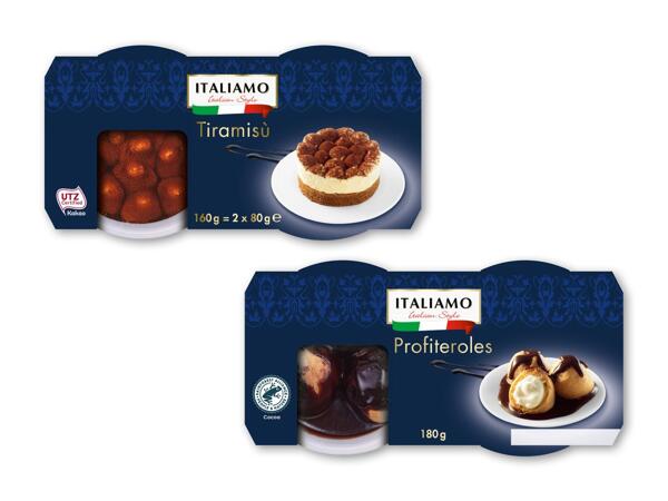 ITALIAMO Tiramisu eller profiteroles
