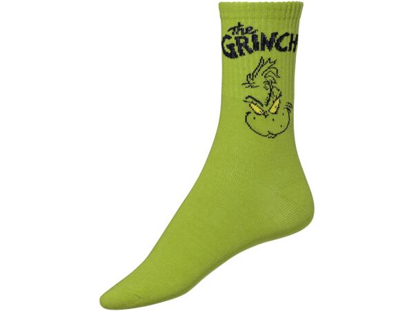 Grinch Adult Christmas Socks