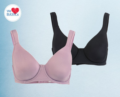 WE LOVE BASICS Damen-BH Maxi, Doppelpkg.