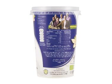 GLENISK Organic Low Fat Vanilla Yogurt