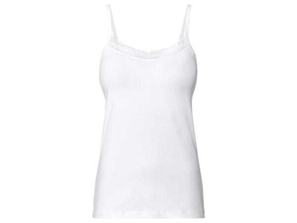 Ladies' Vest Top with Lace