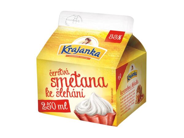 ČERSTVÁ SMETANA KE ŠLEHÁNÍ