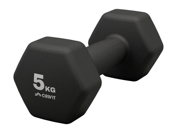 Crivit Dumbbell Set 3 kg/5kg - Set of 2