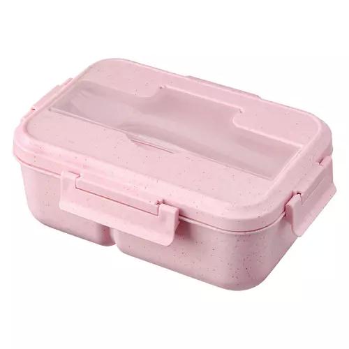 Lunchbox with Flatware Set - Pink