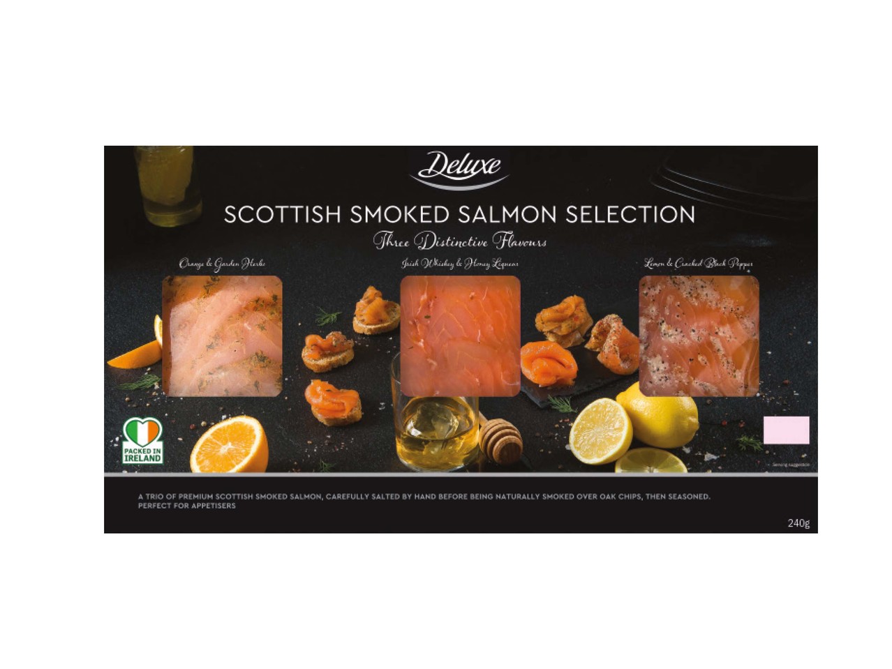 Flavoured Irish Smoked Salmon