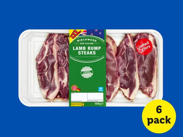 Birchwood 6 New Zealand Lamb Rump Steaks