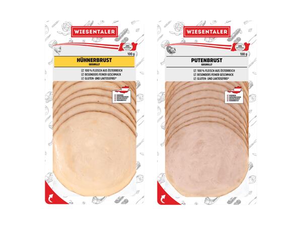 Hendl- oder Putenbrust gegrillt