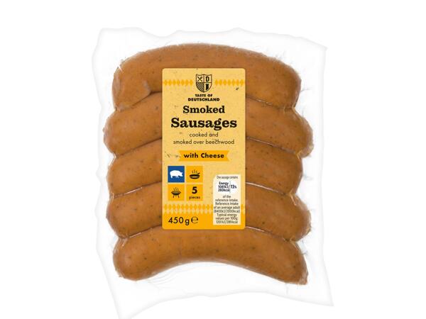Taste of Deutschland Smoked Sausages with Cheese