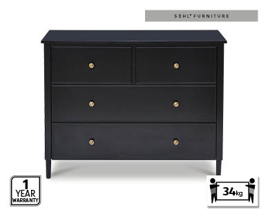 Wide Chest of 4 Drawers