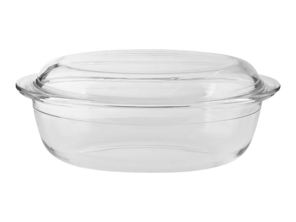 Silvercrest Glass Oval Casserole Dish With Lid
