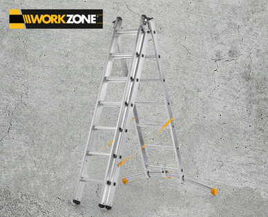 WORKZONE Aluminium-Kombileiter
