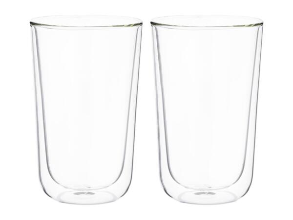 Silvercrest Insulated Latte Macchiato Glasses - 2 Pack