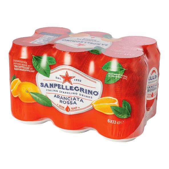 SAN PELLEGRINO(R) Limonade aranciata rossa, 6 st.