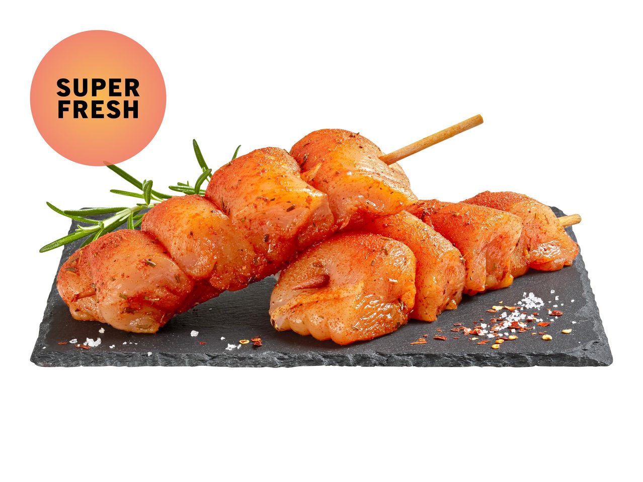 Brochettes de blanc de poulet