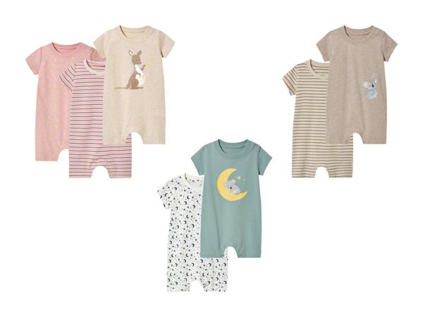 Pyjamas combinaisons pour bébé, set de 2