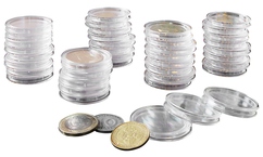 Lot de 40 capsules pour pièces de monnaie