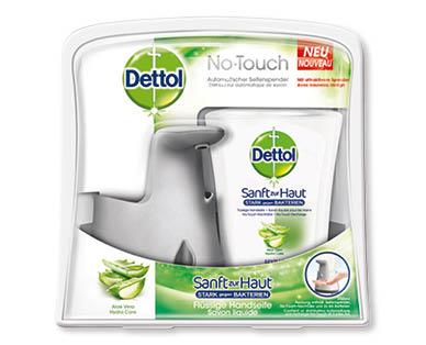 Starter Kit distributeur de savon à mains No-Touch DETTOL