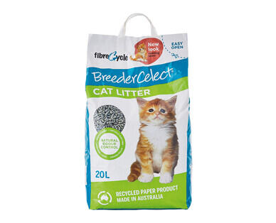 Breeder Celect Recycled Paper Cat Litter 20L